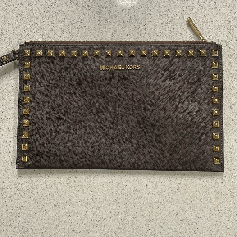Michael Kors Selma Stud Large Clutch Wristlet